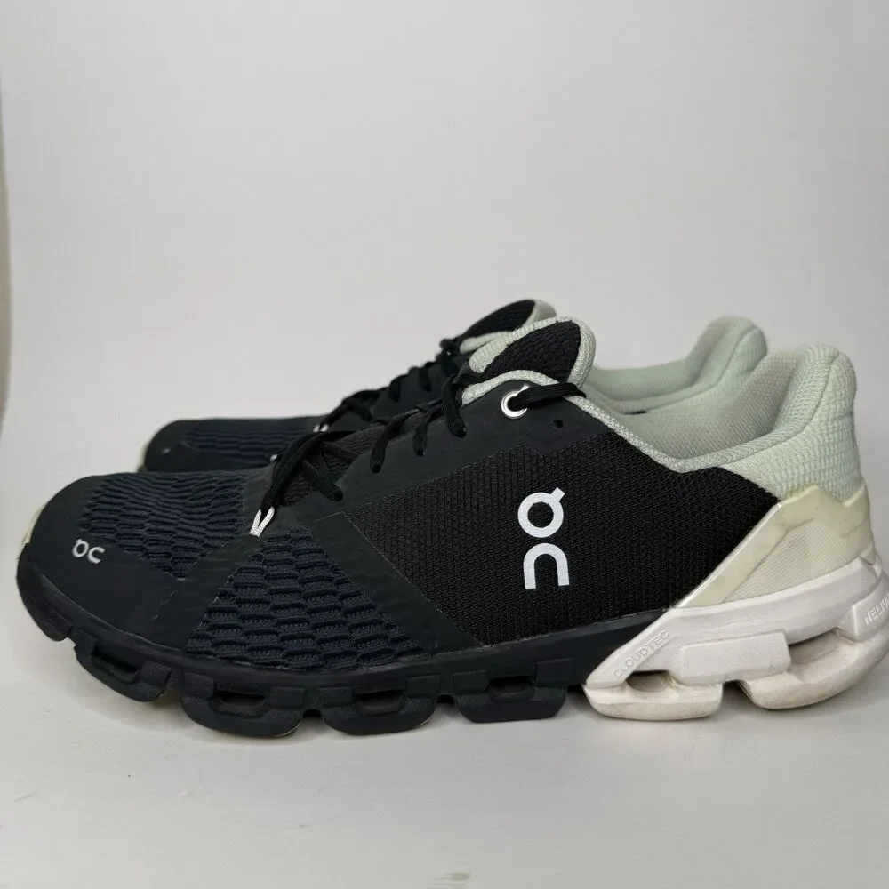 On Cloud Cloudflyer 4 Shoes Womens 10.5 Black Mint Glacier Running Sneakers - Picture 5 of 12